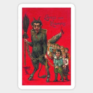 Krampus Christmas Sticker